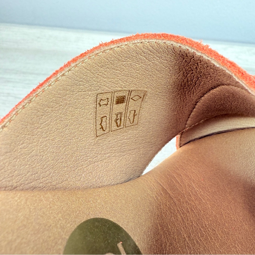 BRAND NEW! Anthropologie Paseart coral suede espadille wedge sandals size 6 - Picture 9 of 13